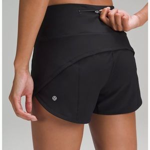 LULULEMON SPED UP BLACK SHORTS HIGH RISE DISCOUNTED PRICE SIZE6